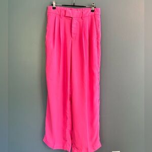 a new day wide leg pants neon pink size 6